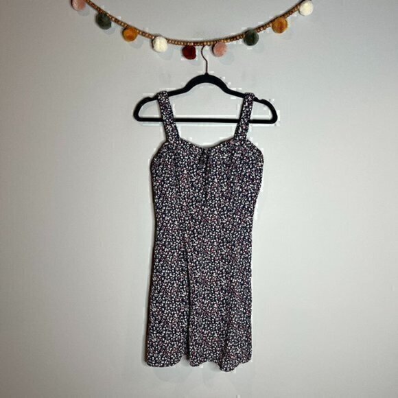 Aqua Dresses & Skirts - Aqua floral mini sundress